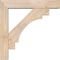 Ekena Millwork Merced Block Smooth Bracket w/ Offset Brace, Douglas Fir, 5 1/2"W x 26"D x 26"H BKT0604X26X26MRC05SDF - alternate 2